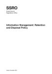 SSRO Retention and Disposal Policy
