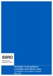 Allowable Costs guidance: overheads and indirect costs