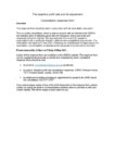 Consolidated responses to the consultation