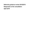 Consultation responses