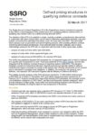 Defined pricing structures in qualifying defence contracts - March 2017