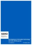 Developing an IT activity services group: Consultation